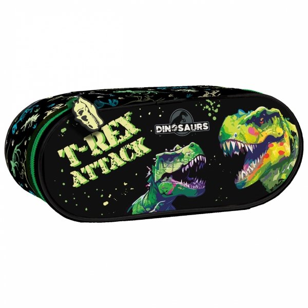 PLECAK DINOZAURY SZKOLNY DO 1 KLASY KOMPLET 3el TORNISTER TYRANOZAUR T-REX