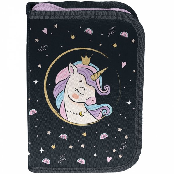 Jednorożec Piórnik Szkolny z Wyposażeniem dla Dzieci do Podstawówki Paso