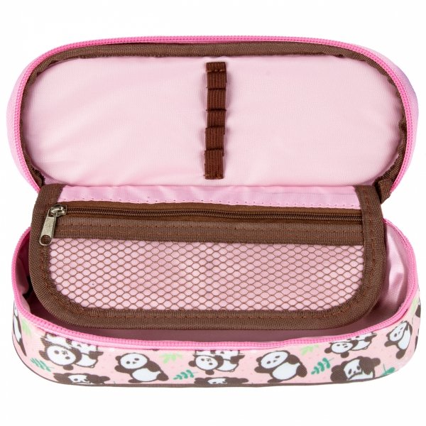 TORNISTER z PANDĄ SZKOLNY ZESTAW 3w1 DLA DZIEWCZYNY Z MISIEM DO 1 KLASY