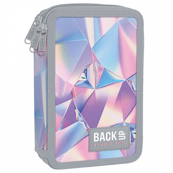 PLECAK BACKUP REFLEKSY SZKOLNY MŁODZIEŻOWY DLA DZIEWCZYNY ZESTAW 5w1