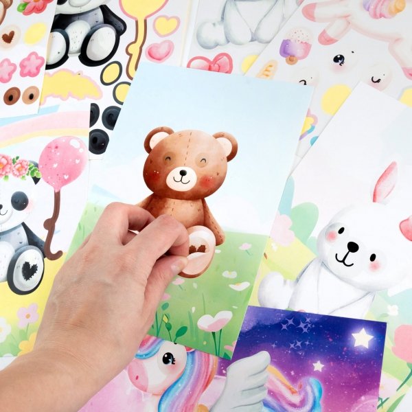 ZESTAW KREATYWNY DLA DZIECI ARTYSTYSTYCZNY STWÓRZ WŁASNEGO PLUSZAKA KIDEA