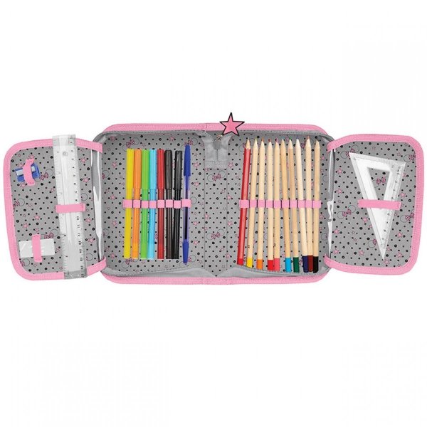 Piórnik Myszka Minnie Dziewczęcy Szkolny z Wyposażeniem [DNF-001]