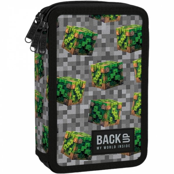 PLECAK BACKUP SZKOLNY MINECRAFT MŁODZIEŻOWY ZESTAW 5el PIKSELE GRA GAMER