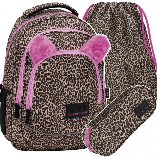 Pantera Plecak Szkolny Dziewczęcy Backup Zestaw [PLB5X05]