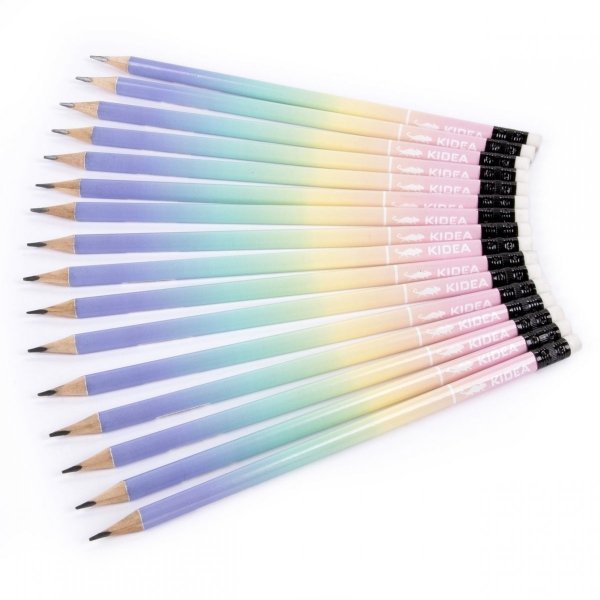 Ombre Ołówek Trójkątny Szkolny HB 1 szt Kidea dla Dziewczynek [OTGUNKA]