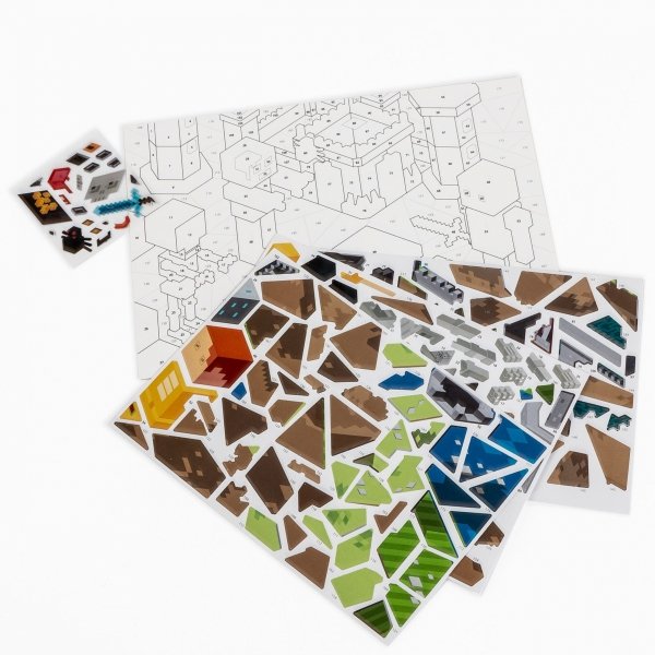 WYKLEJANKA PO NUMERACH GAME PIKSELE ZESTAW KREATYWNY KIDEA DLA CHŁOPAKA