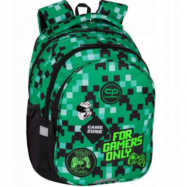 PLECAK COOLPACK CP ZESTAW 5w1 SZKOLNY PIKSELE GAMER GAMING DLA CHŁOPAKA