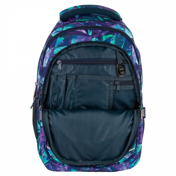 SZKOLNY PLECAK BACKUP MŁODZIEŻOWY DLA DZIEWCZYNY 4 kom. CRYSTAL KOMPLET 5w1