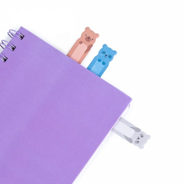 Karteczki Samoprzylepne MISIE Kidea do Notatek z Misiem