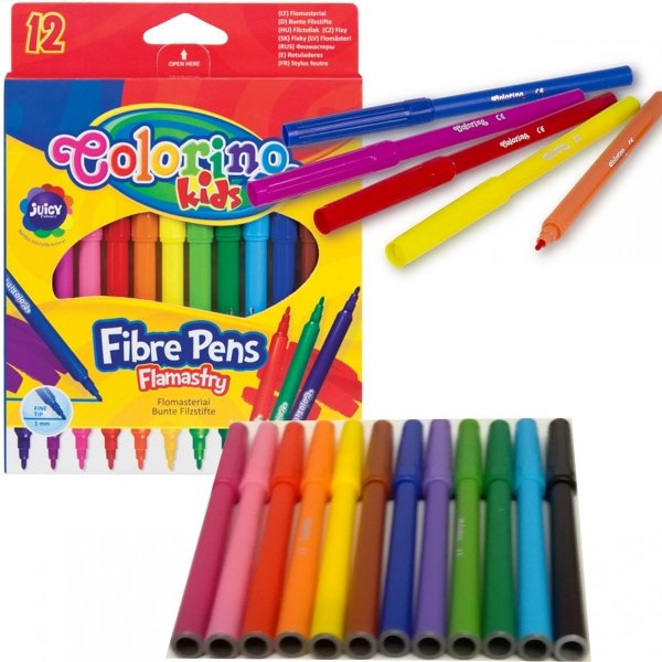 Flamastry Markery 12 kol Colorino Mazaki Pisaki [14588PTR]