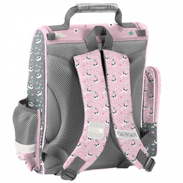 PANDA TORNISTER DO SZKOŁY DO 1 KLASY PODSTAWÓWKI DLA DZIEWCZYNY ZESTAW 3w1