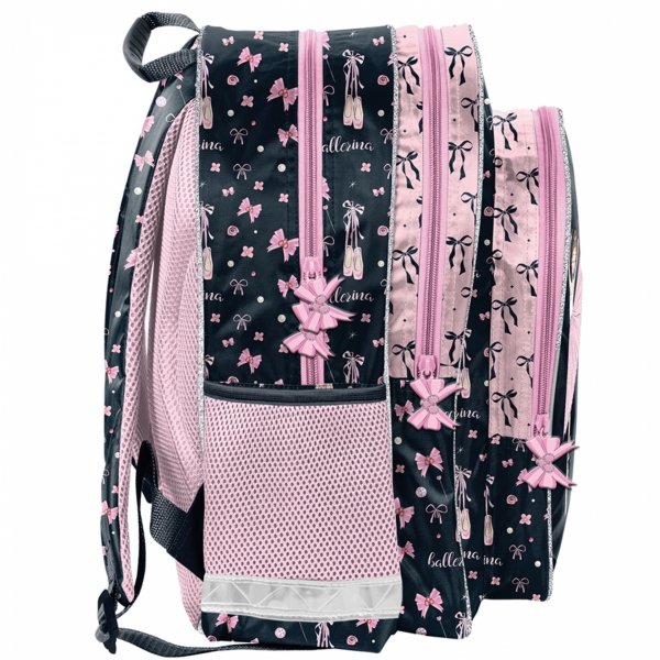 PLECAK SZKOLNY TANCERKA DLA DZIEWCZYNY DO 1 KLASY KOMPLET 3w1 BALERINA PASO