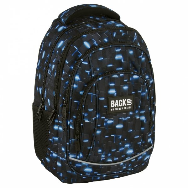 PLECAK BACKUP SZKOLNY MŁODZIEŻOWY DLA CHŁOPAKA 4 kom. BYTEWAVE ZESTAW 3w1