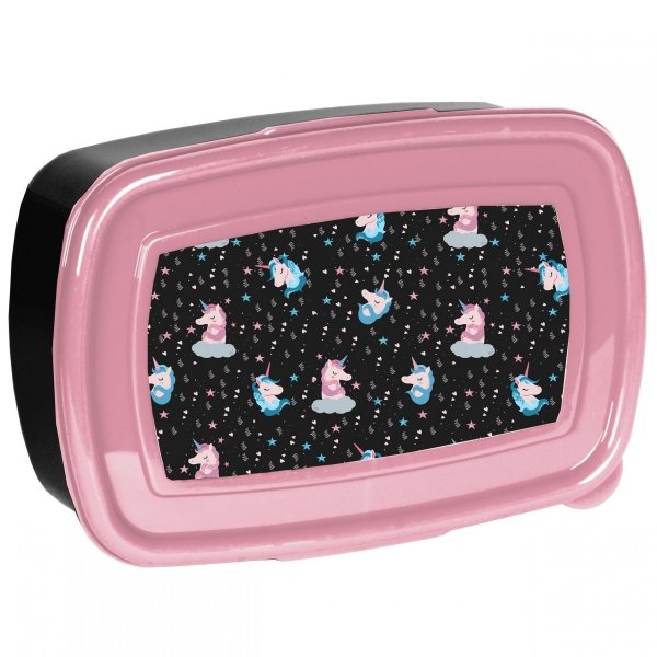 Ciemny Plecak Szkolny Jednorożec Dziewczęcy Komplet 5w1 [PP22UN-2706]