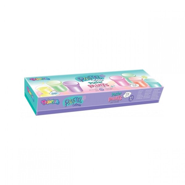 Farby Plakatowe Pastelowe 12 Kol Colorino 20ml [87812PTR/1]