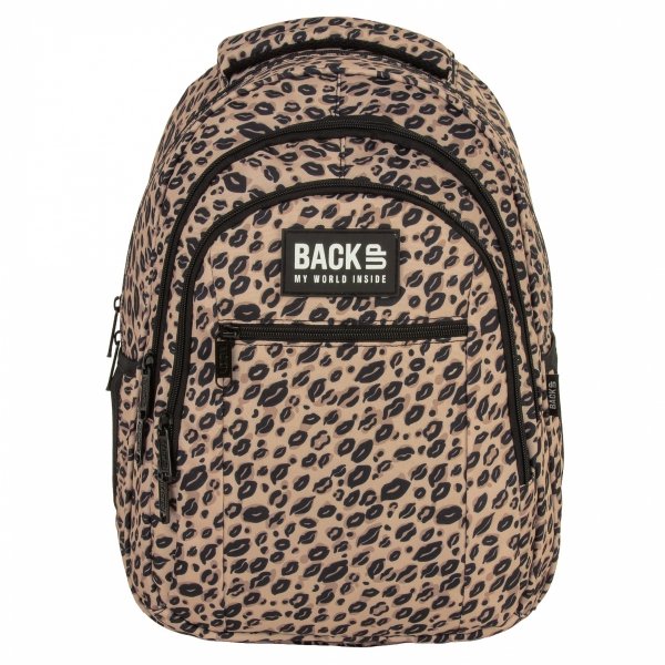 DZIEWCZĘCY PLECAK MŁODZIEŻOWY BACKUP SZKOLNY KOMPLET 3w1 PANTERKA USTA