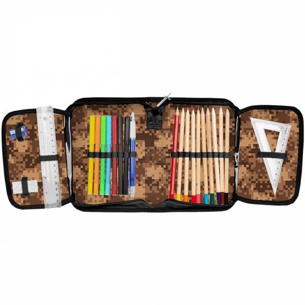 PIKSELE TORNISTER MINECRAFT SZKOLNY GAMING GRY DLA CHŁOPAKÓW ZESTAW 3w1