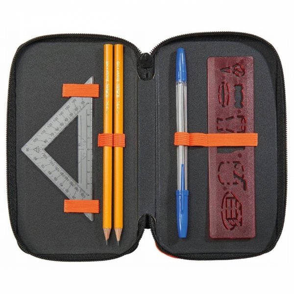 HERLITZ PIÓRNIK 3 komorowy DO SZKOŁY z WYPOSAŻENIEM TURTLE