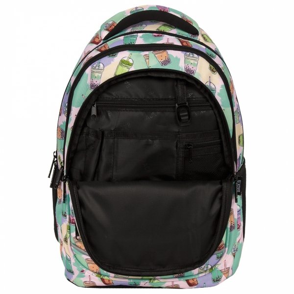 PLECAK BACKUP SZKOLNY MŁODZIEŻOWY BUBBLE TEA ZESTAW 5ele. DLA DZIEWCZYNY