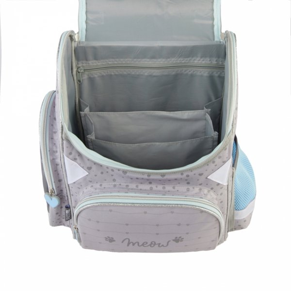 KOTY TORNISTER SZKOLNY Z KOTKIEM DO KLAS 1-4 DO PODSTAWÓWKI KOMPLET 3w1