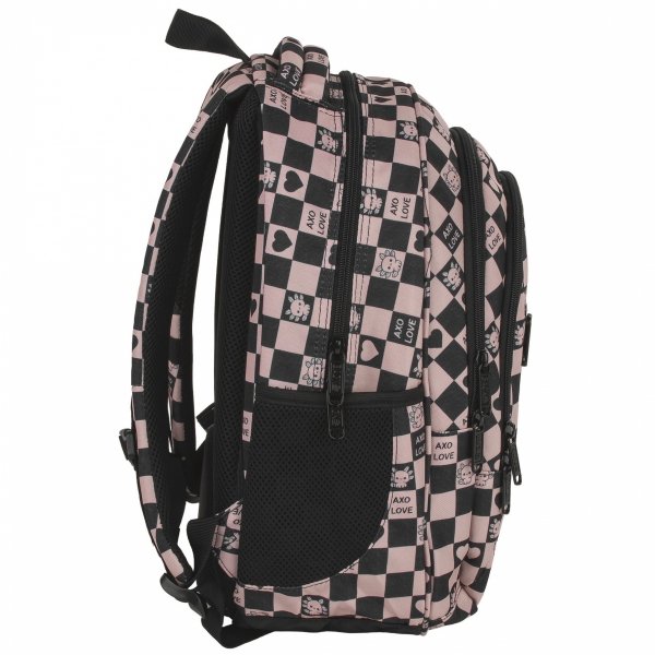 SZACHOWNICA RÓŻOWA PLECAK MŁODZIEŻOWY BACKUP DZIEWCZĘCY SZKOLNY KOMPLET 3w1