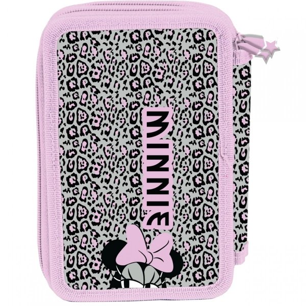 Myszka Minnie Piórnik 3 Komorowy z Wyposażeniem Szkolny dla Dziewczynki [DM22AA-023]