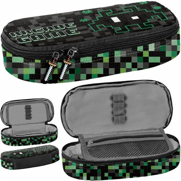 GAMINGOWY PIÓRNIK PIKSELE DLA CHŁOPAKÓW DO PODSTAWÓWKI PASO ETUI GAMER