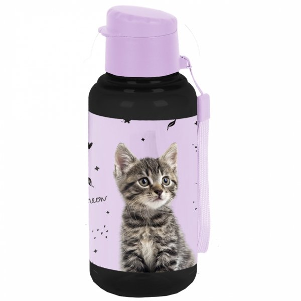 KOMPLET 5w1 TORNISTER KOT DLA DZIEWCZYNY SZKOLNY Z KOTKIEM DO 1 KLASY KOTEK