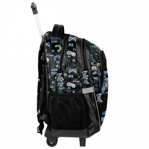 GAMEPAD PLECAK NA KÓŁKACH SZKOLNY GAMER GAMING DO 1 KLASY GRY GRA PASO