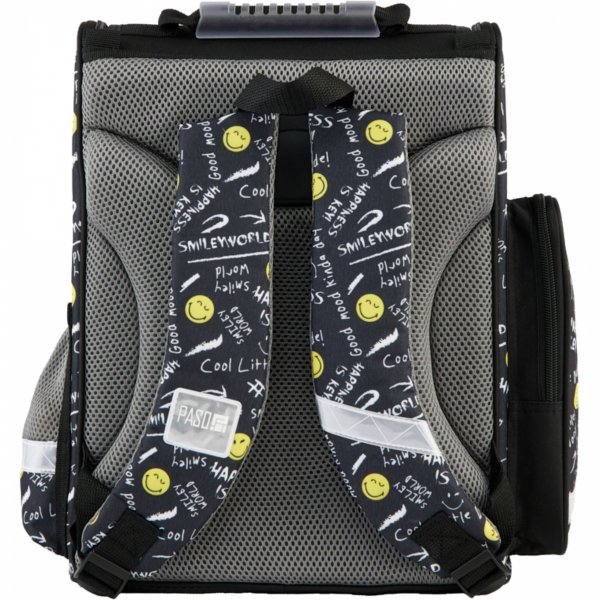 SMILLEY TORNISTER SZKOLNY DO KLAS 1-4 BUŹKI EMOTKI EMITIKONY KOMPLET 5 ele.