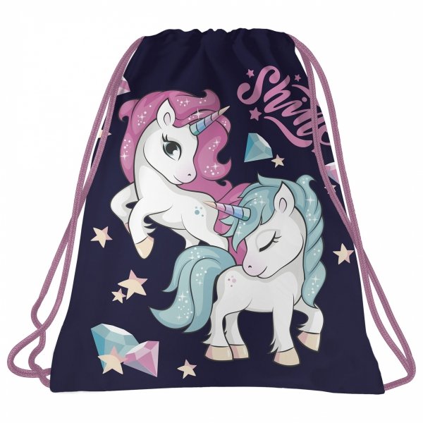 Jednorożec Worek na Obuwie Kapcie W-f dla Dziewczynek [WOJR14]