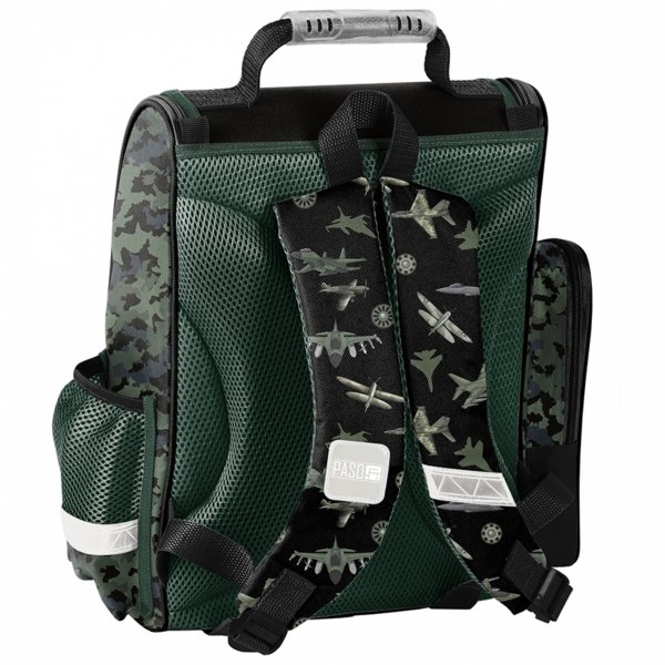 SAMOLOTY TORNISTER SZKOLNY DLA CHŁOPAKÓW DO KLAS 1-4 PODSTAWÓWKI ZESTAW 3w1