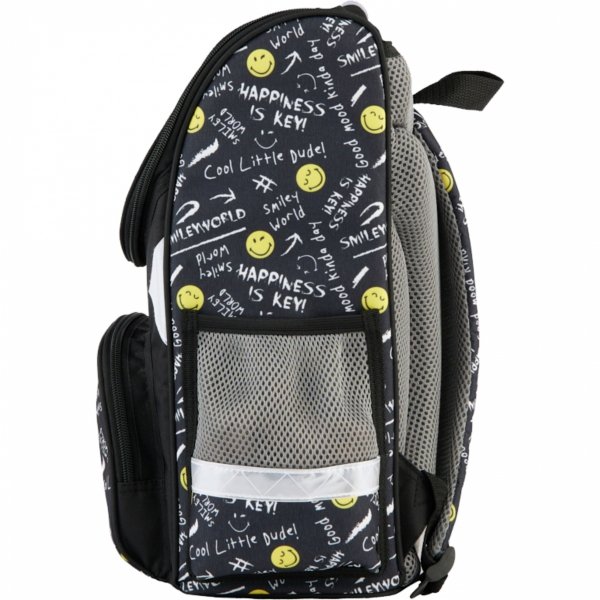 SMILLEY TORNISTER SZKOLNY DO KLAS 1-4 BUŹKI EMOTKI EMITIKONY KOMPLET 3 ele.