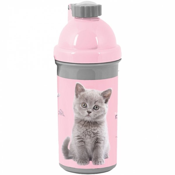 Komplet Kot Bidon Śniadaniówka z Kotkiem Zestaw Śniadaniowy dla Dziewczynek