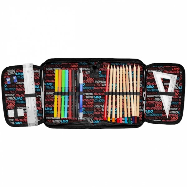 PLECAK CARS SZKOLNY ZYGZAK DLA CHŁOPAKÓW AUTA KOMPLET 5 ele z AUTEM PASO