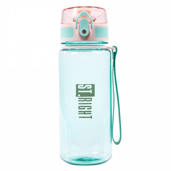 BIDON FREE BPA ST.RIGHT 500ml MŁODZIEŻOWY RÓŻOWY BUTELKA NA WODĘ MINT&amp;PINK