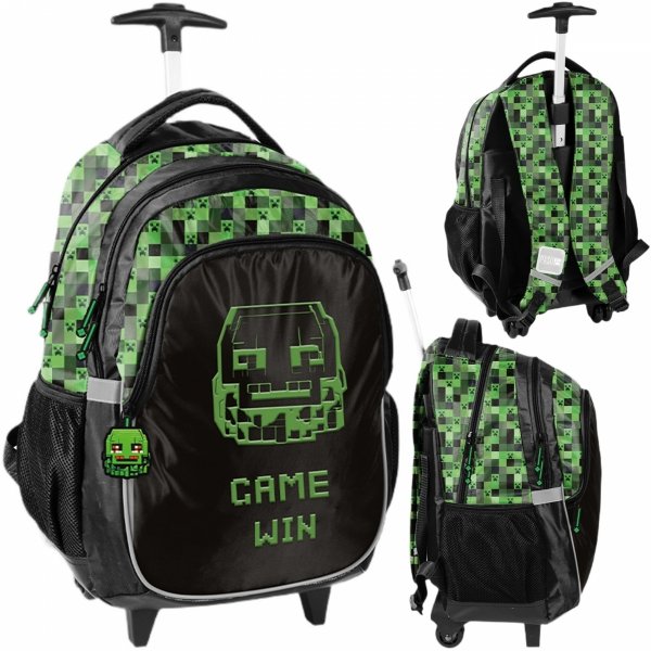 GAMER PLECAK NA KÓŁKACH SZKOLNY GAMING DO KLAS 1-4 GRY GRA DLA CHŁOPAKA