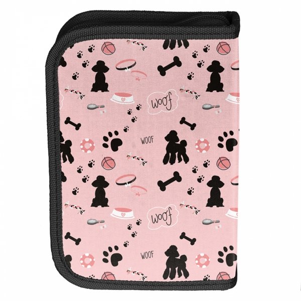 PLECAK SZKOLNY Z PIESKIEM DLA DZIEWCZYNY DO 1 KLASY KOMPLET 3el PIESEK DOG