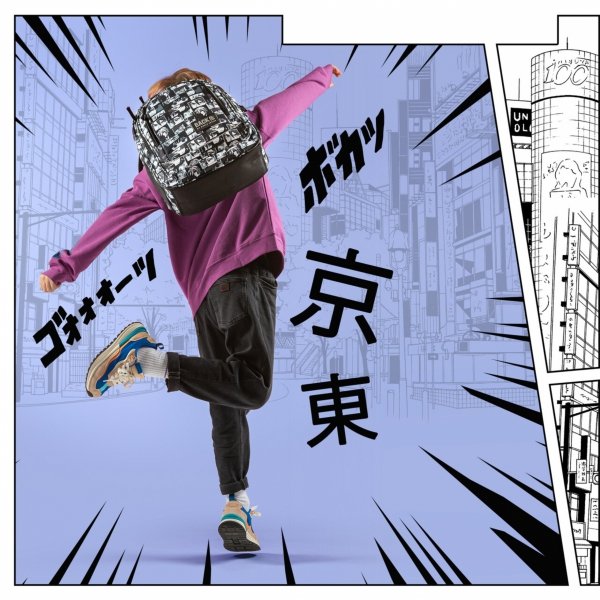 Plecak Manga Backup Szkolny Młodzieżowy Derform [PLB5X43]