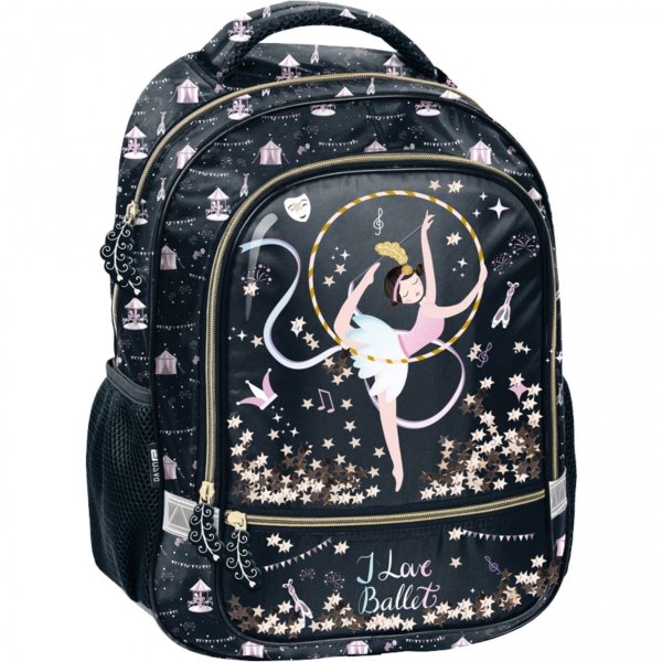 Zestaw Plecak Szkolny Balerina dla dziewczynek Paso [PP23BN-260]