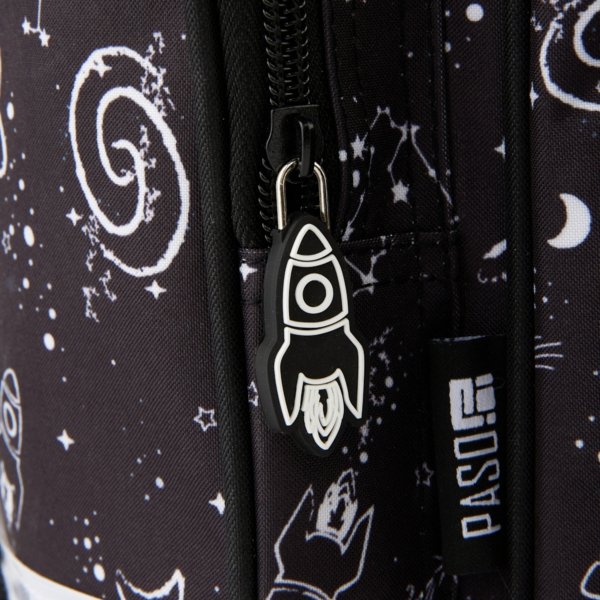 NASA PLECAK NA KÓŁKACH KOSMICZNY DLA CHŁOPAKA PASO SZKOLNY Z WYSUWANĄ RĄCZKĄ