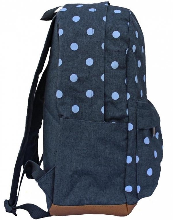 Plecak w Kropki dla Dziewczynki Młodzieżowy Szary [607801]