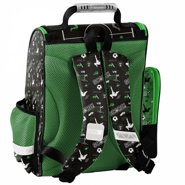 TORNISTER PIŁKARSKI SZKOLNY DLA CHŁOPAKA DO 1 KLASY KOMPLET 3el PIŁKA NOŻNA