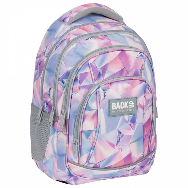 ZESTAW 5w1 PLECAK BACKUP REFLEKSY SZKOLNY MŁODZIEŻOWY PASTELOWY