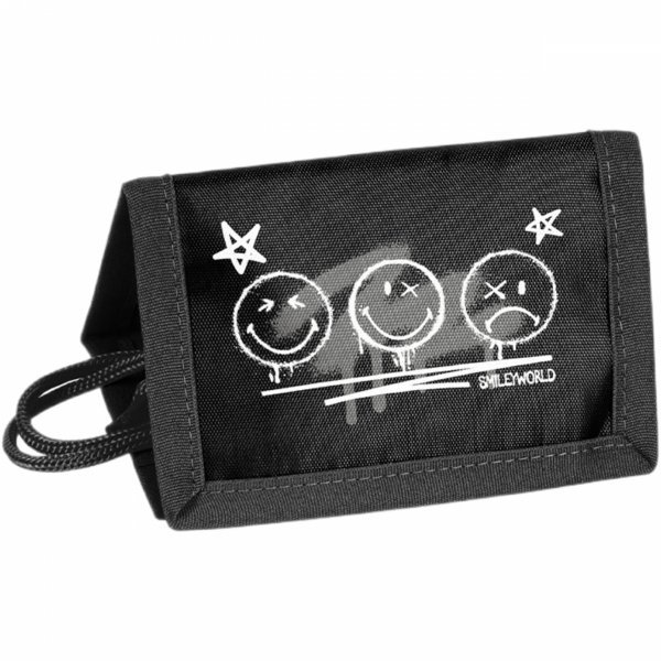 SMILEY PORTFEL BUŹKI DZIECIĘCY SZKOLNY PASO PORTFELIK EMITIKONY
