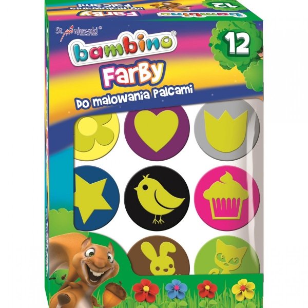 Farby do Malowania Palcami Ze Stempelkami Bambino [3165]