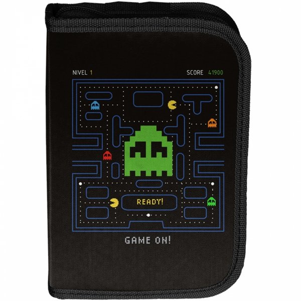 PAC-MAN TORNISTER SZKOLNY ZESTAW 5 ele. GAMING GAMER DLA CHŁOPAKÓW