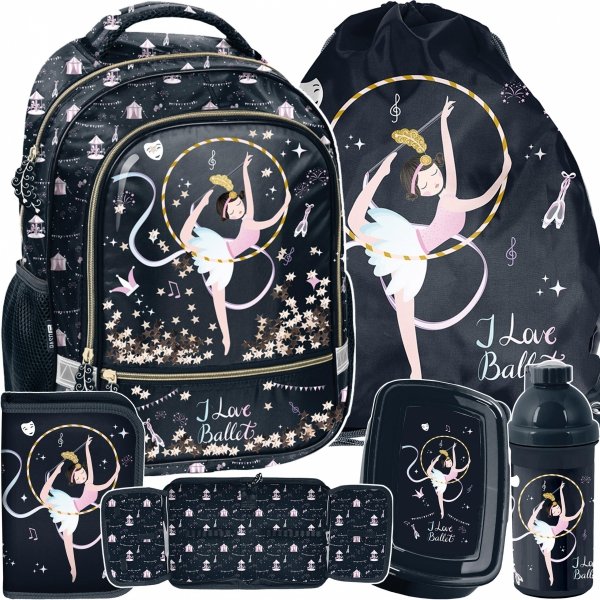 Plecak Szkolny Baletnicza w Zestawie do Szkoły Podstawowej [PP23BN-260]