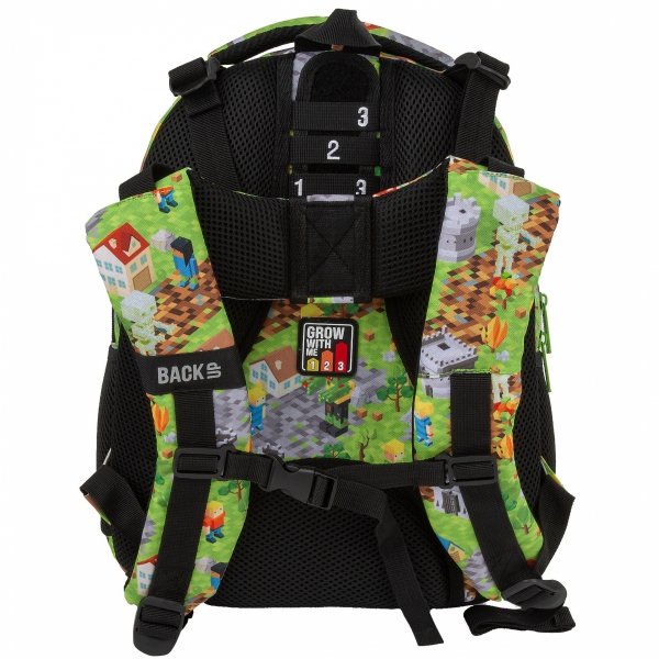 GAMING MINECRAFT PLECAK DLA CHŁOPAKA BACKUP DO PODSTAWÓWKI KOMPLET 5w1