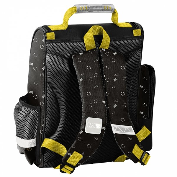 TORNISTER SZKOLNY EMOTKI SMILEY DO 1 KLAS KOMPLET 6w1 BUŹKI EMOTIKONY PASO